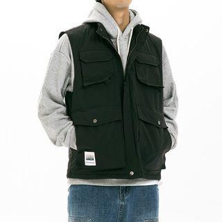 Stand-collar Cargo Vest