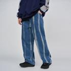 Striped Corduroy Straight Leg Pants