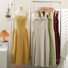 Tie-back Sleeveless Midi Dress In 6 Colors