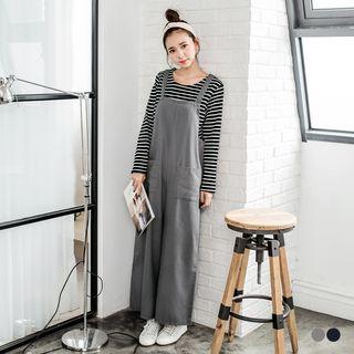 Ramie-cotton Gaucho Jumpsuit