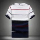 Striped Color Panel Short Sleeve T-shirt