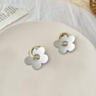 Flower Alloy Dangle Earring 1 Pair - 01 - Gold & Silver - One Size