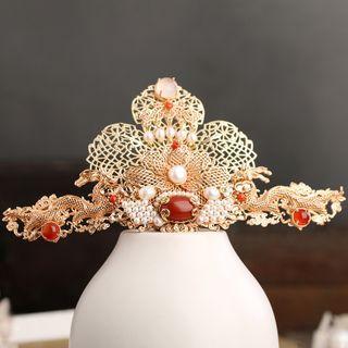 Retro Pearl Alloy Hair Comb