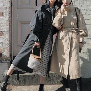 Long Utility Jacket With Sash