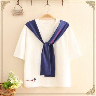 Mock Two Piece Color-block Top