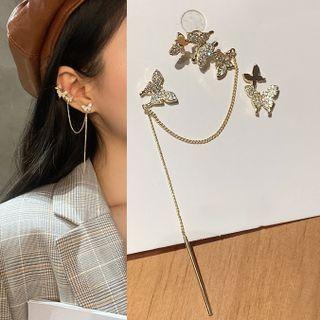 Butterfly Asymmetrical Alloy Earring