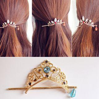 Rhinestone Crown Hair Stick