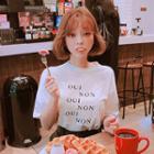 Oui Non Print Crewneck T-shirt