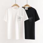 Ufo Embroidered Short-sleeve T-shirt