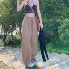 Cropped Jacket / Wide Leg Pants / Camisole Top