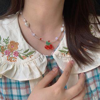 Cherry Necklace Cherry - Red - One Size