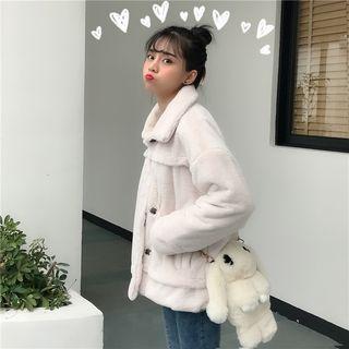 Button Coat White - One Size
