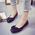 Faux Patent Leather Flats