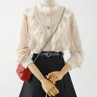 Ruffle Lace Blouse / Shorts