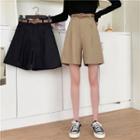 Wide Leg Dress Shorts / Belt / Set