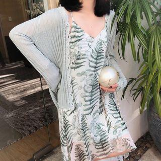Buttoned Lace Cardigan