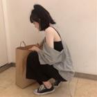 3/4-sleeve Cutout T-shirt / Pants
