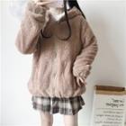 Bear Ear Fleece Hooded Zip Jacket