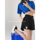 Labeled Waffle Shorts In 6 Colors