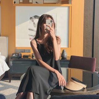 Double-strap Midi Dress