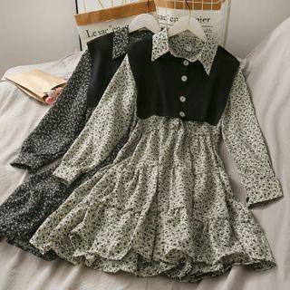 Floral Midi Polo Dress + Shawl