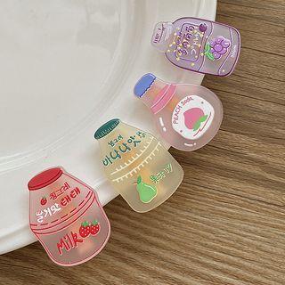 Cartoon Drink Plastic Hair Clip
