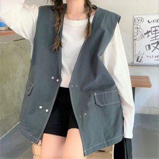 Long-sleeve T-shirt / Cargo Vest