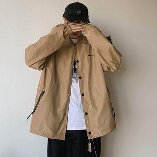 Reversible Letter Printed Jacket