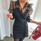 Polka-dot See-through Blouse