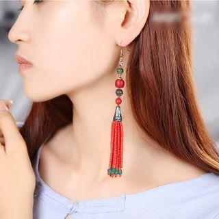 Retro Agate Fringed Earring
