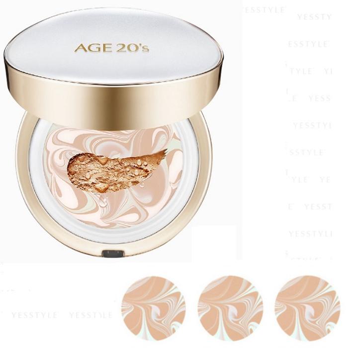Age 20s - Signature Essence Cover Pact Long Stay White Latte - 3 Types