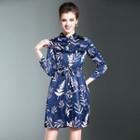 Print Shirtdress With Sash
