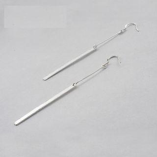 925 Sterling Silver Bar Drop Earring
