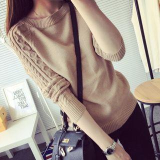 Ribbed Mohair Knit Top