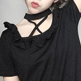 Strappy Short-sleeve T-shirt