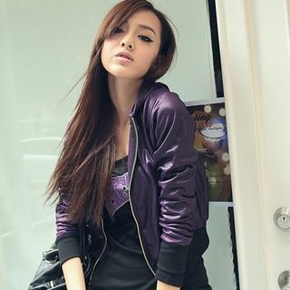 Hooded Jacket Purple - One Size