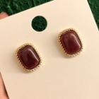 Retro Square Earring 1 Pair - Earrings - One Size