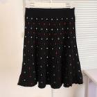 Dotted Knit Skirt