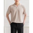 Open-placket Summer Polo Shirt