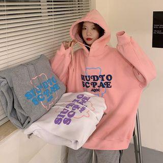 Long-sleeve Oversize Lettering Hoodie