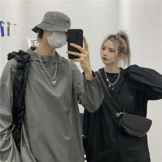 Half-zip Hooded Overhead Jacket