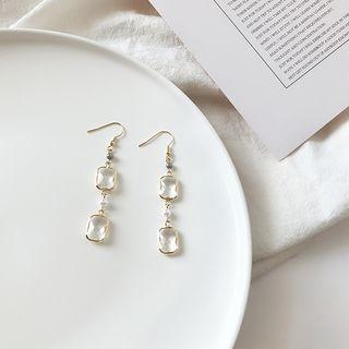 Faux Pearl & Glass Dangle Earring