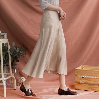 Ribbed Midi-skirt