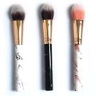 Blush Brush With Marble Print Handle