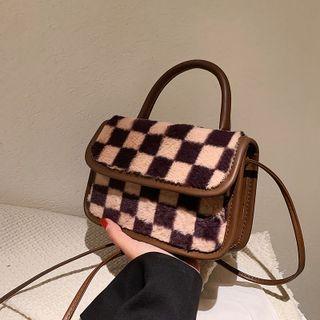 Patterned Fleece Crossbody Bag (various Designs)