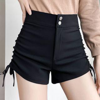 High Waist Drawstring Hot Pants