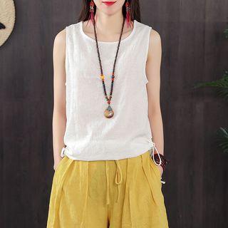 Sleeveless Slit Top
