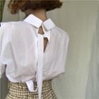 Tie-back Blouse White - One Size