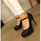 High-heel Mary Jane Pumps