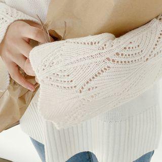 Crochet-trim Sweater